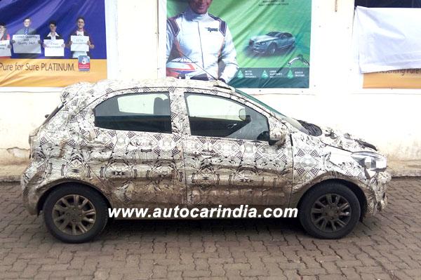 Tata Tiago AMT spied (1)