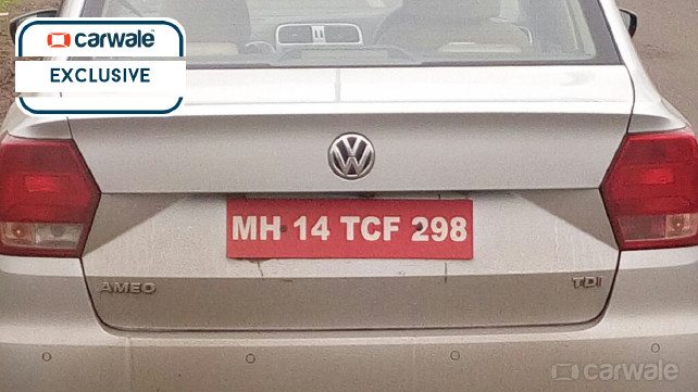 Volkswagen Ameo diesel spied