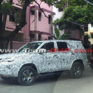 Toyota Fortuner spied testing