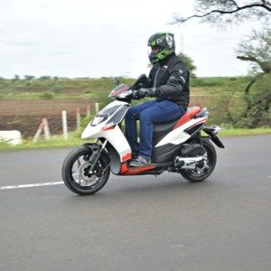 Aprilia SR  Review Action Shots