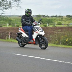 Aprilia SR  Review Action Shots