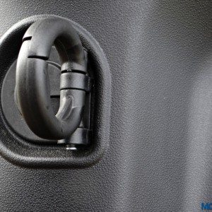 Aprilia SR  Review Details Footboard Bag Hook