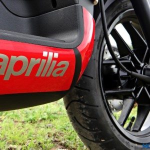 Aprilia SR  Review Details Footboard Graphics