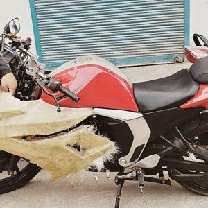 Customised Yamaha Fazer Saurav Verma