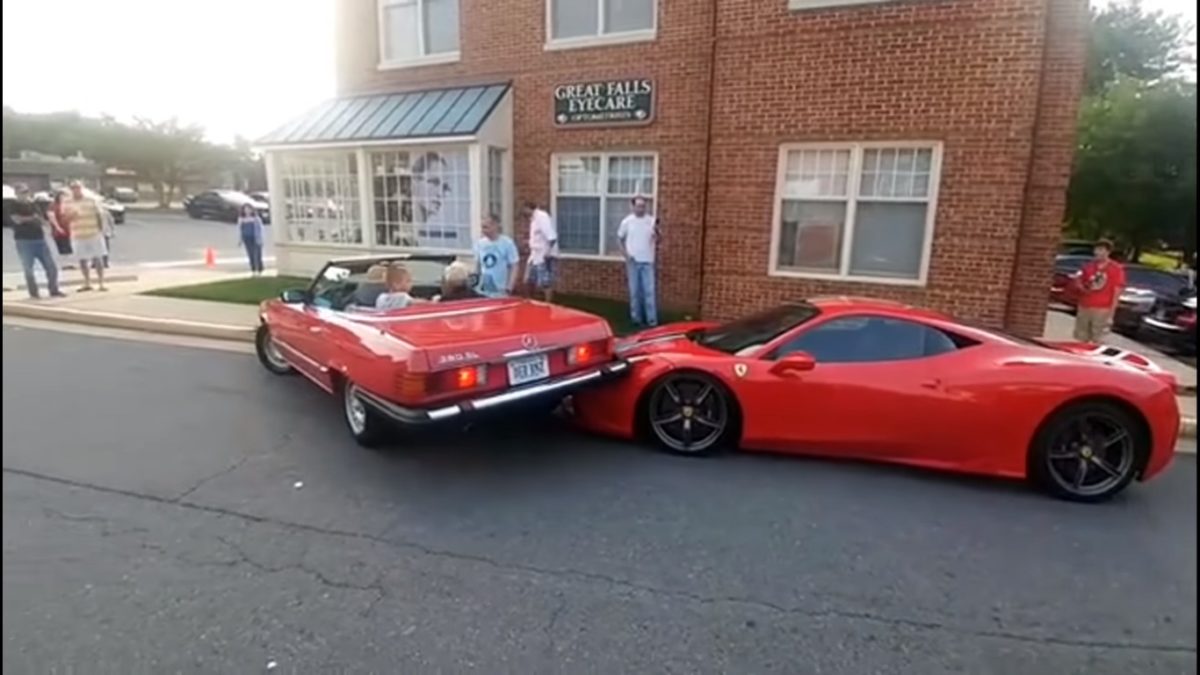 Driver Rams into Ferrari Virginia