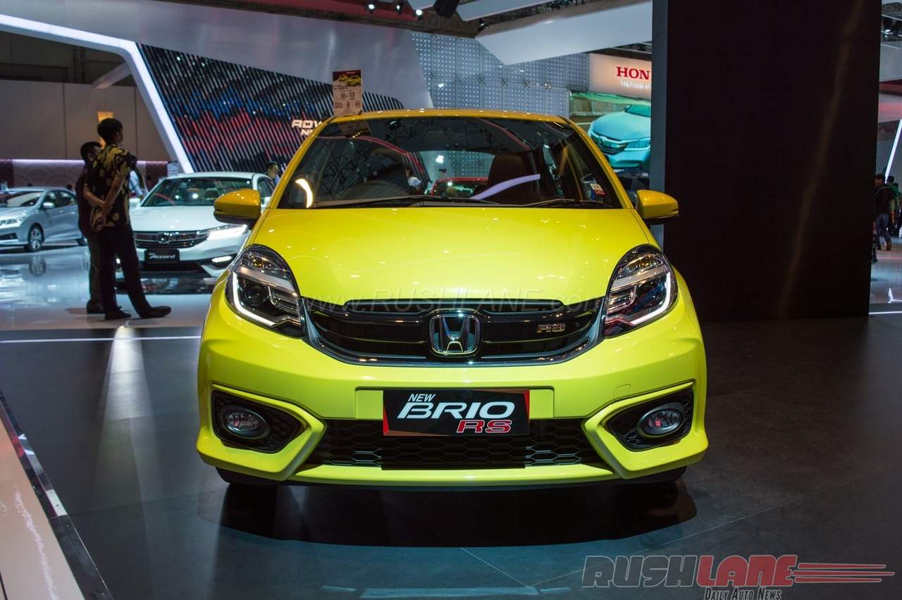 2016 GIIAS Honda  Brio facelift showcased bright yellow 