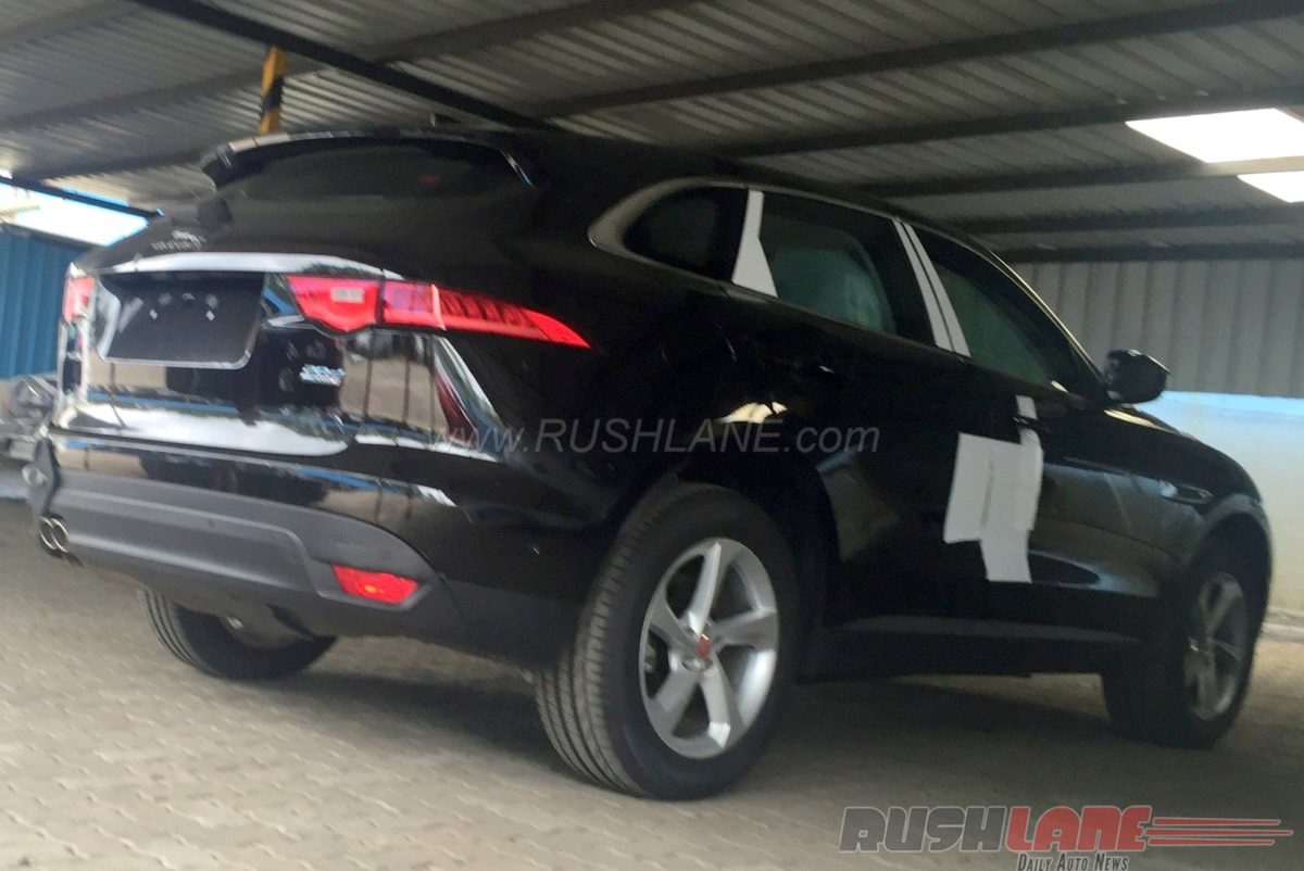 Jaguar F Pace spied