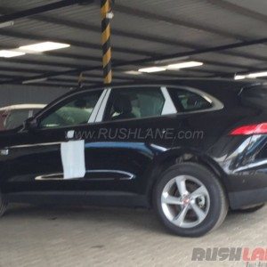 Jaguar F Pace spied