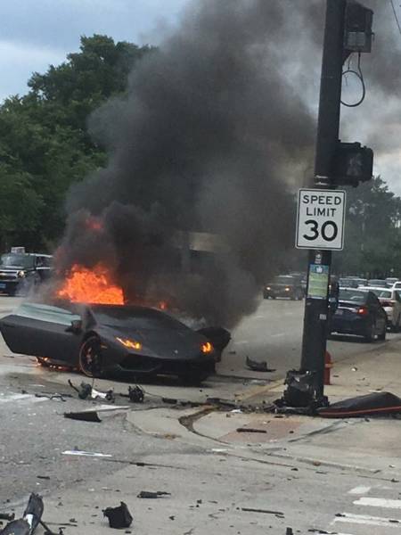 Lamborghini Huracan Crash Chicago