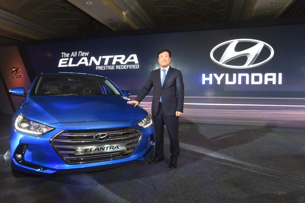 MR. Y.K. Koo, MD & CEO, Hyundai Motor India Ltd. at the launch of The All New Elantra at New Delhi