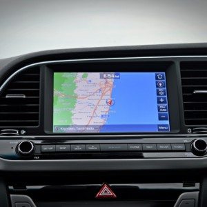 New Hyundai Elantra infotainment system