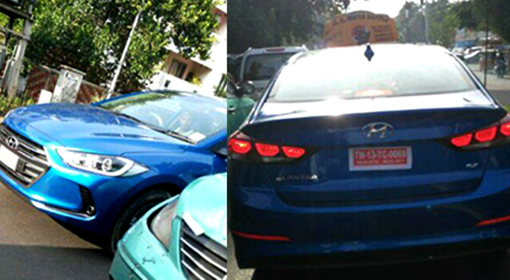 New Hyundai Elantra spied in India