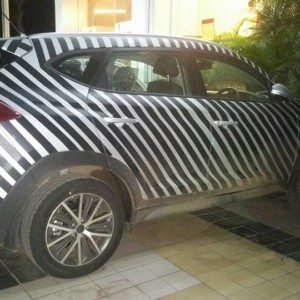 Hyundai Tucson spied in India again