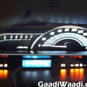 New Toyota Etios facelift instrument cluster
