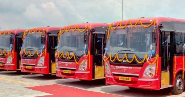 Tata Motors delivers  AC buses in Bilaspur