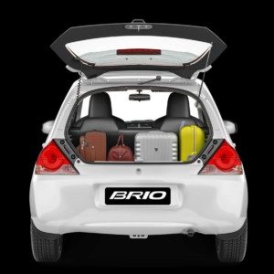 Honda Brio rear prfile boot lid open