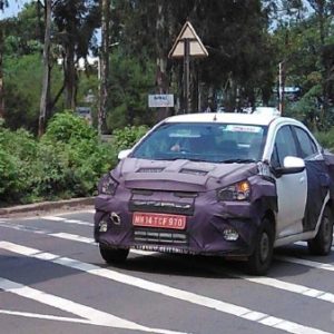 Chevrolet Essentia compact sedan spied testing