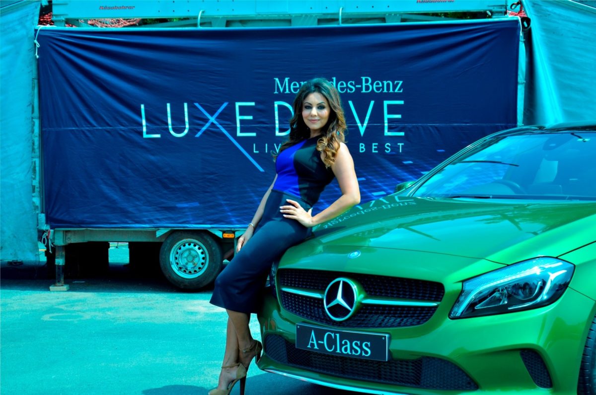 Gauri Khan with Mercedes Benz A Class Luxe Drive