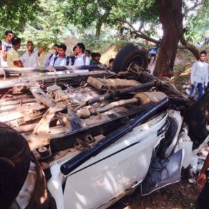Isuzu D Maz V Cross crash Amlan Das Odisha