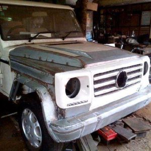 Mahindra Bolero modified into a Mercedes Benz G Wagen