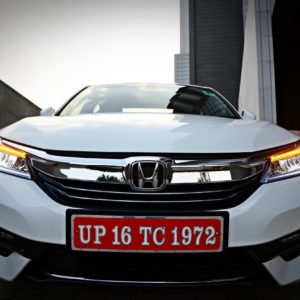 New  Honda Accord Hybrid front white