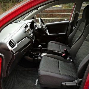 New Honda Brio front seats