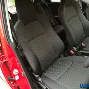 New Honda Brio front seats