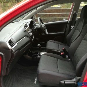New Honda Brio front seats dash