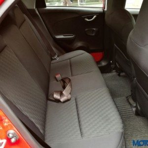 New Honda Brio rear seat