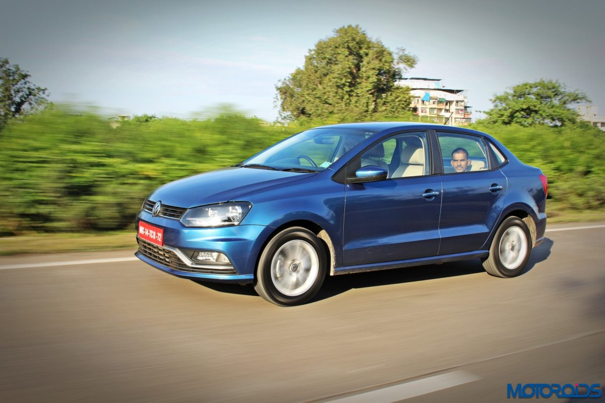 Volkswagen Ameo Diesel Action Blue side