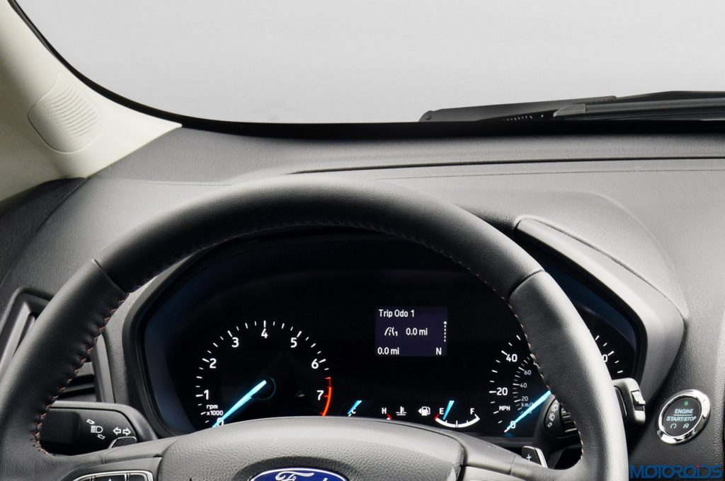 All-new Ford EcoSport SES features unique interior styling cues such as bold copper accents for instrument and door panels along with sport seats.