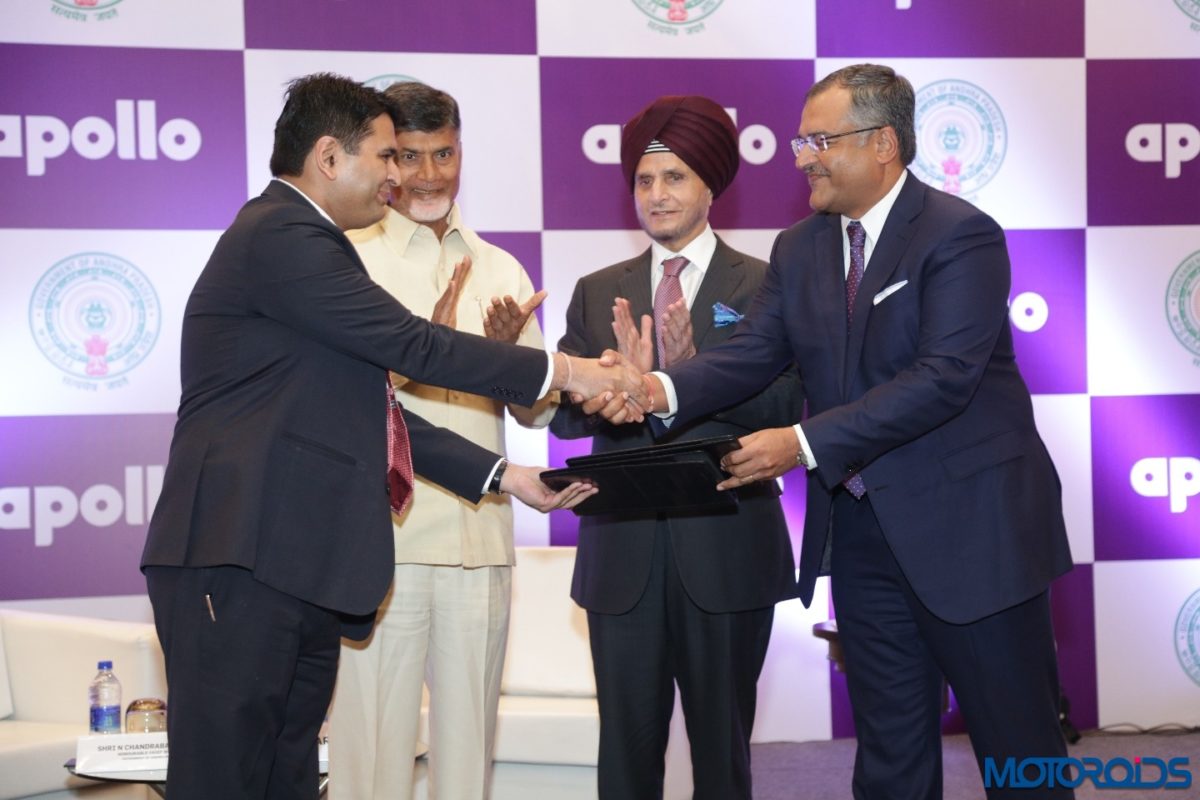 Apollo Tyres signs MoU with Govt of Andhra Pradesh