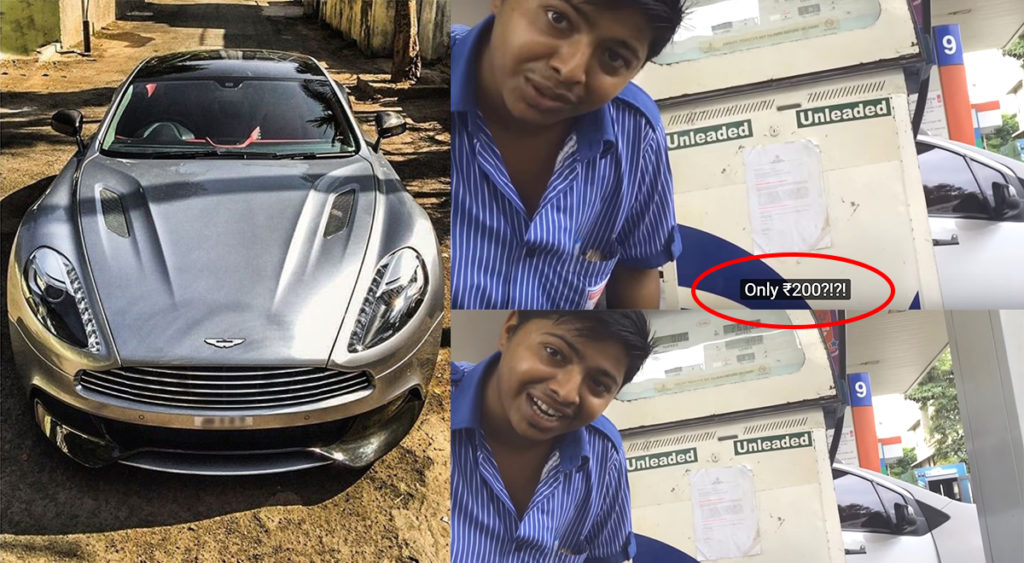 aston-martin-vanquish-surat-petrol-bunk-attendants-reaction