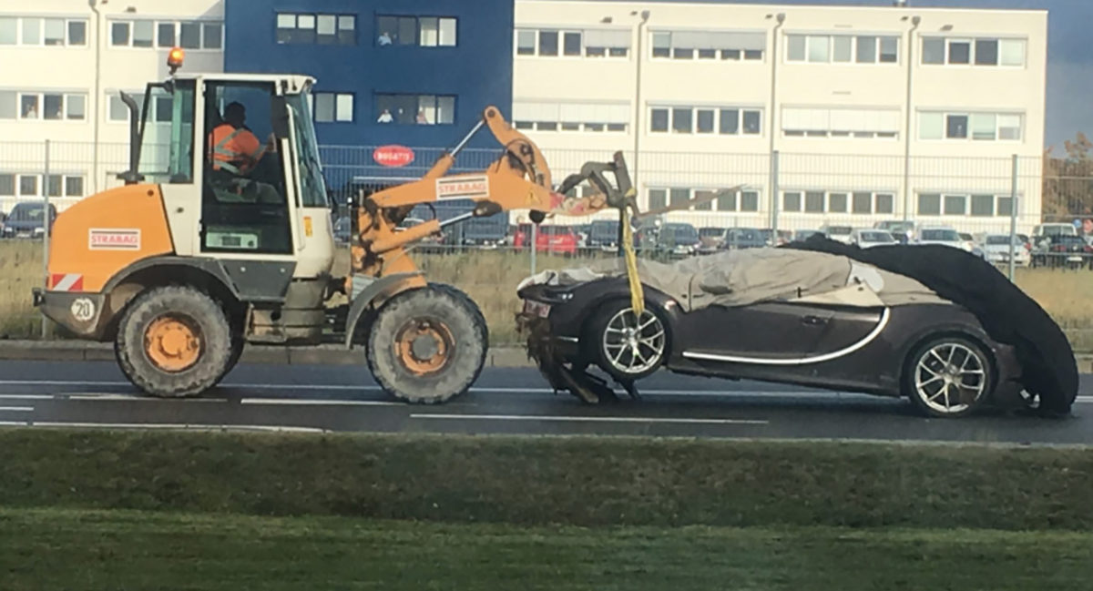 Bugatti Chiron crash