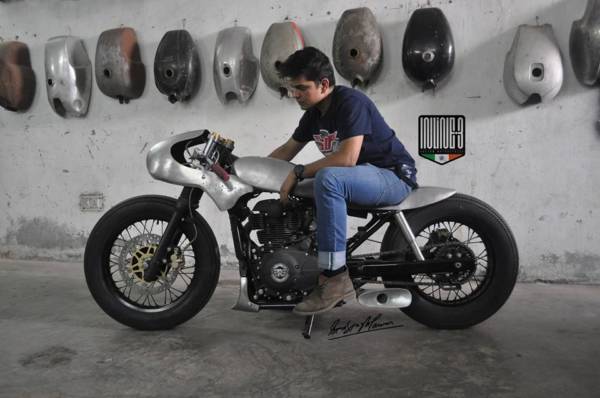 Customised Royal Enfield Himalayan inline