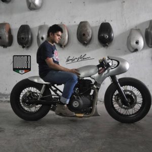 Customised Royal Enfield Himalayan inline