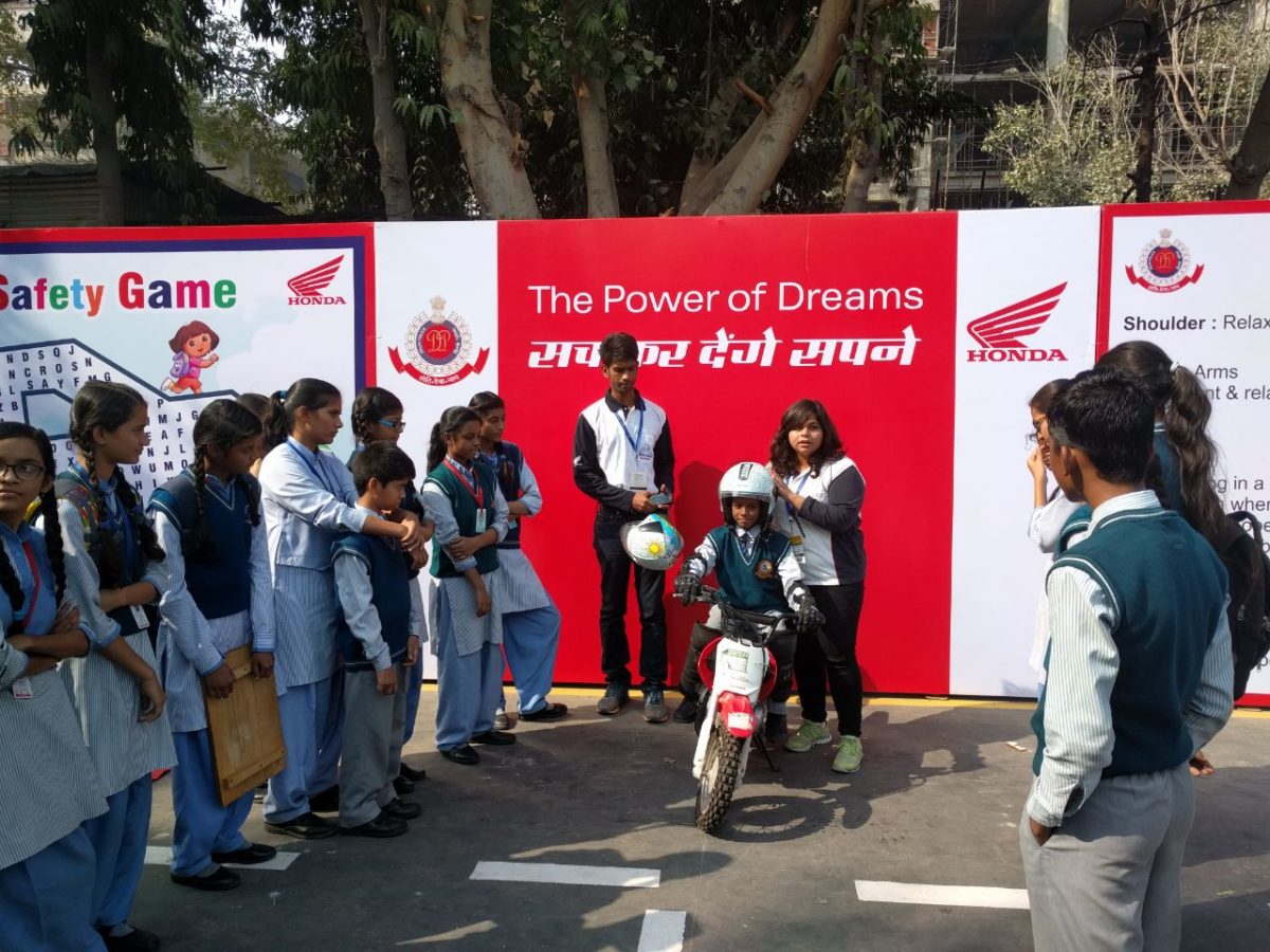 Honda road safety programme India International Trade Fair