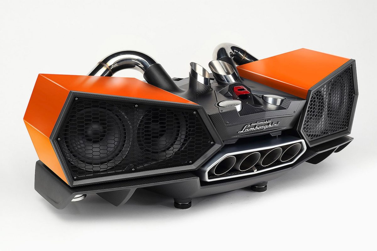 Lamborghini Esavox carbon fibre docking station speaker