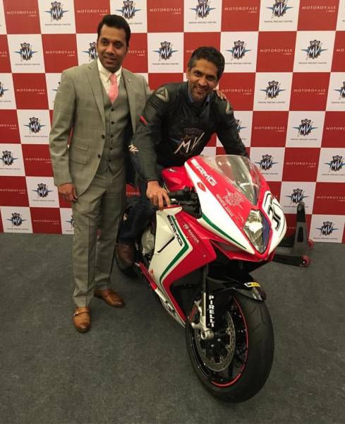Limited edition MV Agusta F  RC AMG arrives in Bangalore
