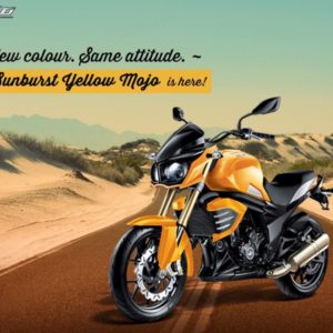 Mahindra Mojo Sunburst Yellow