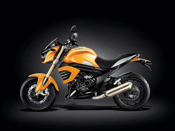 Mahindra Mojo Sunburst Yellow