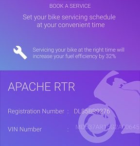 TVS IRIDE Menu My Bike