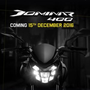 Bajaj Dominar  LED headlamp teaser