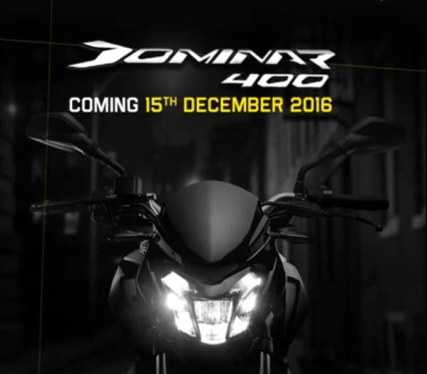 Bajaj Dominar  LED headlamp teaser