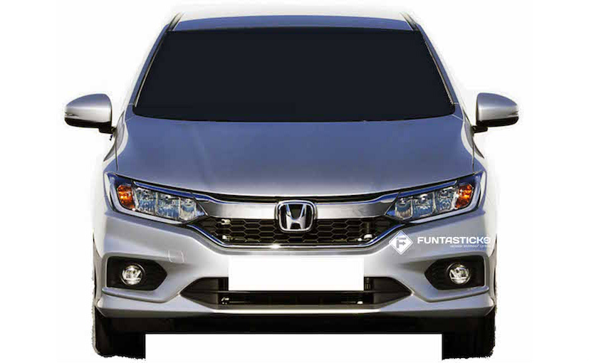 2017 Honda City Facelift Leaked Reveals Redesigned Front Rear Fascias Motoroids
