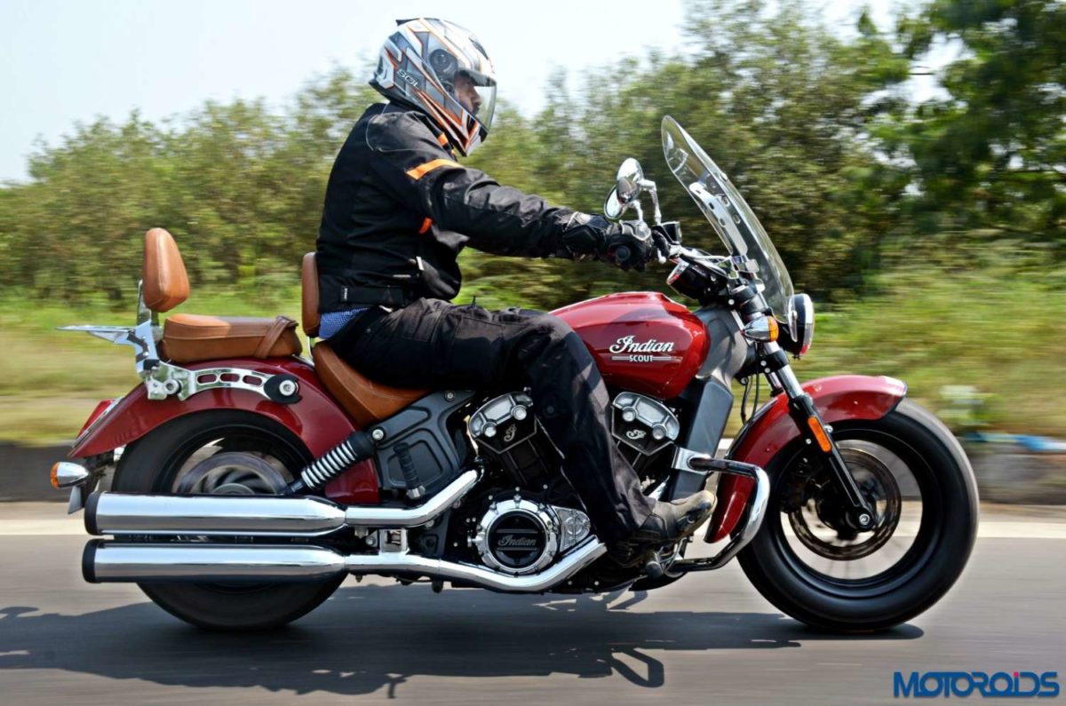 Indian Motorcycles Scout Review Action