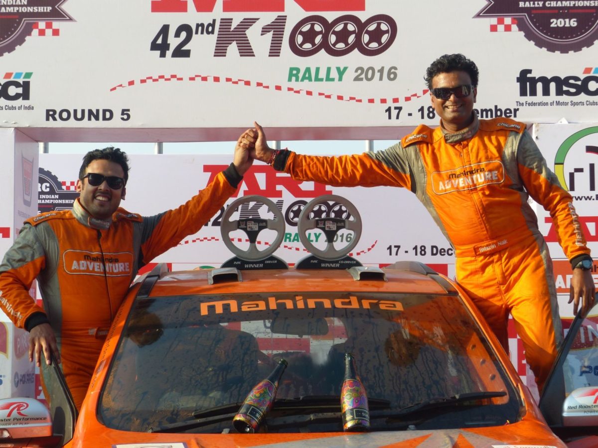 MRF Winners of the K Rally