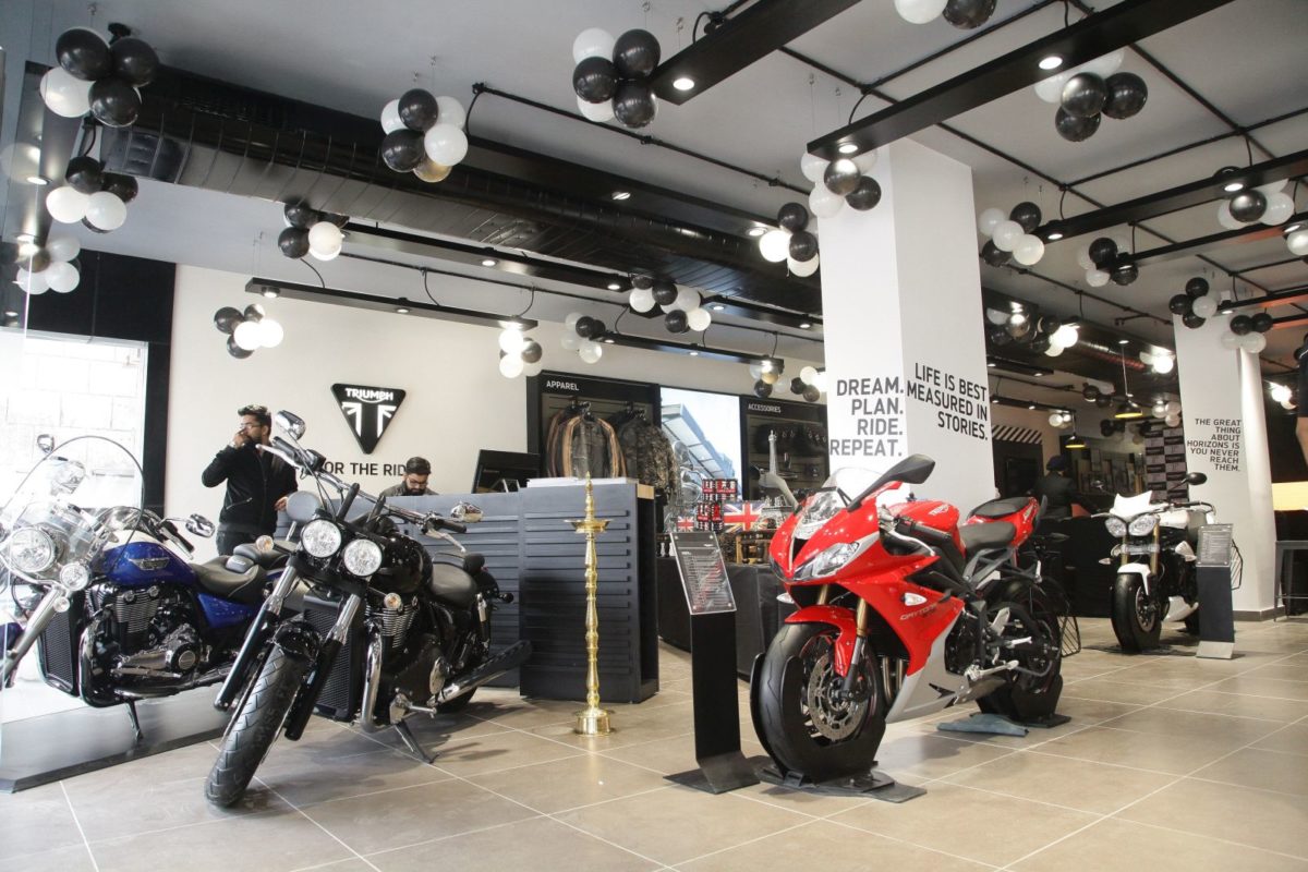 One Triumph Delhi showroom