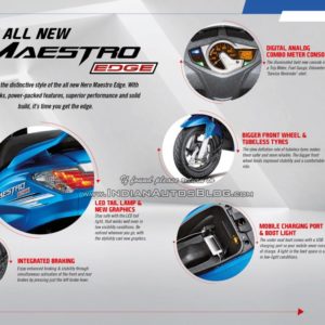 Hero MotoCorp Maestro Edge leaked brochure