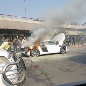 Audi R V Burns To A Crisp In Bangladesh